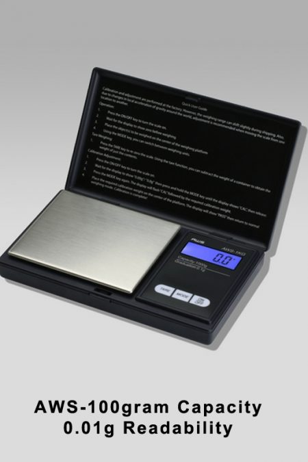 AWS-100 100 gram Botanical Scale - 0.01g Readability