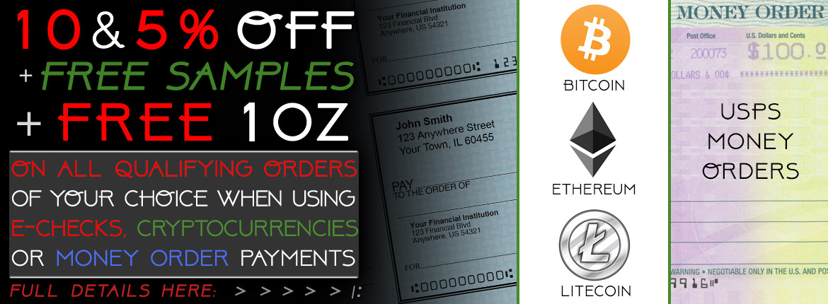 UP TO 10% OFF + FREE SAMPLE & FREE 1 OZ (FOR QUALIFYING ORDERS)