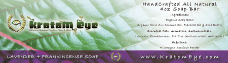 Lavender Frankincense Exfoliating Moisturizing Natural Kratom Soap