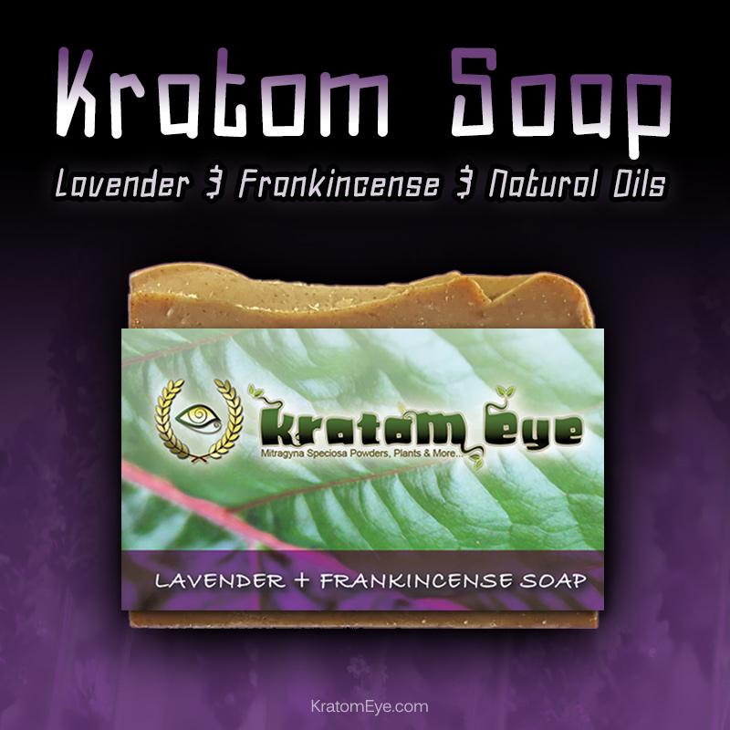 Lavender Frankincense Exfoliating Moisturizing Natural Kratom Soap