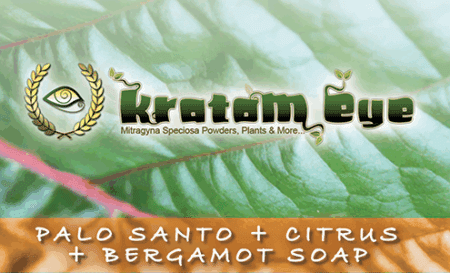Palo Santo Citrus Bergamot Super Exfoliating Moisturizing Natural Kratom Soap with Palo Santo, Citrus, Bergamot Essences