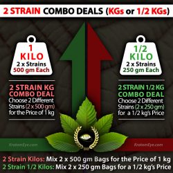 2 Kratom Strain Combo Deals - Split Kilos, KG, Kilograms