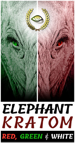 Elephant Kratom - Red, Green & White