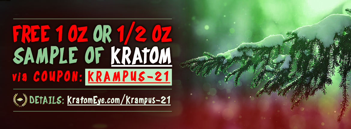 Krampus-21: Free Kratom 1 oz or 1/2 oz Promotion