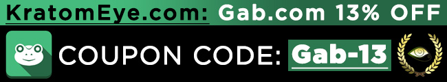 Gab.com Kratom Coupons 13% OFF