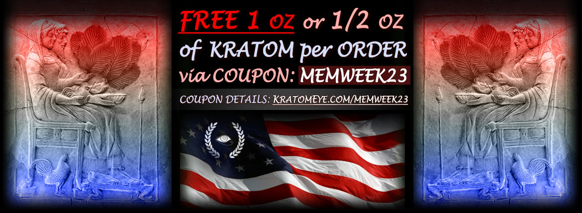 Free 1 oz of Kratom for Memorial Day Week via Coupon