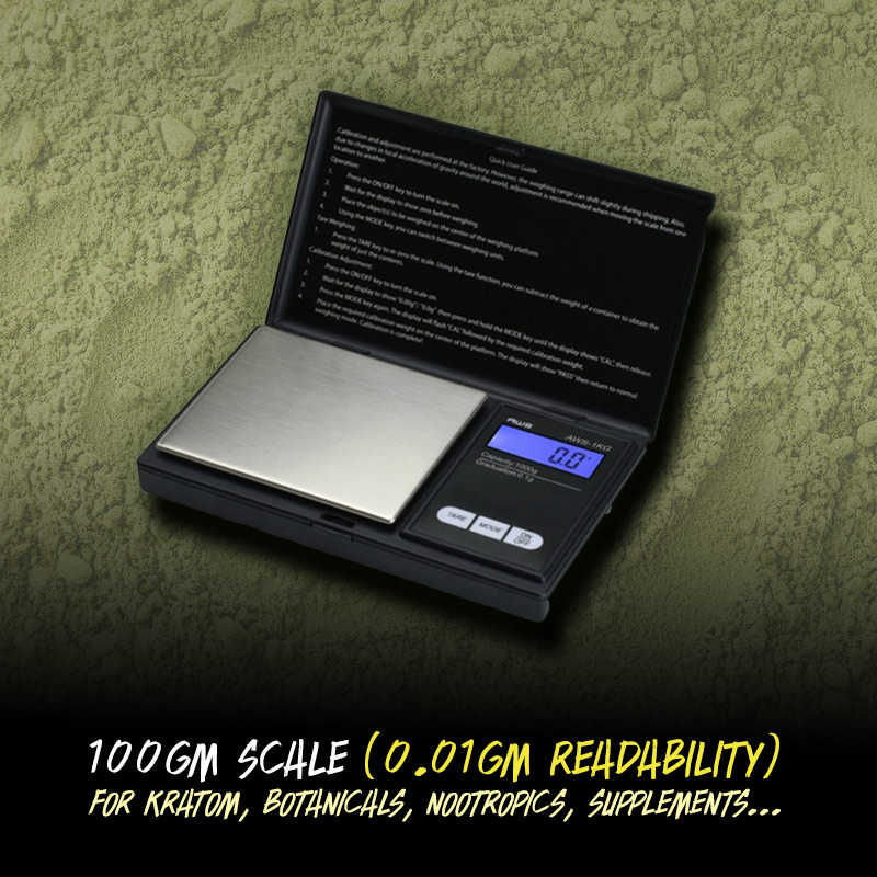100gm Scale for Kratom, Botanicals, Nootropics...