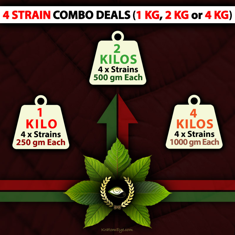 4 Strain Custom Combo Deals (1 kg, 2 kg or 4 kg)